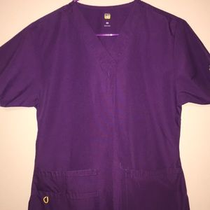 Purple wink scrubs